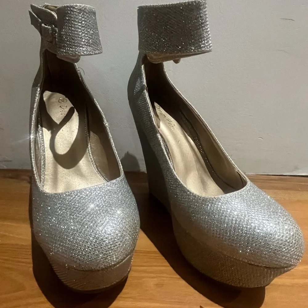 Dream pairs women’s sparkling silver platforms - Picture 10 of 12